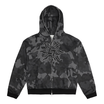 Dark Camo Zip Hoodie
